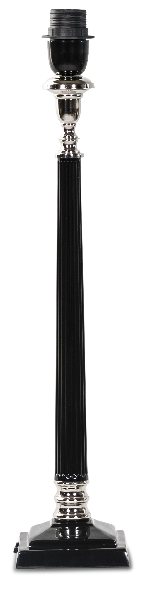 Bordlampe classik H56 cm Svart Sølv 949 NOK Bordlamper